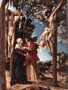 CRANACH, Lucas the Elder Crucifixion inso oil painting on canvas